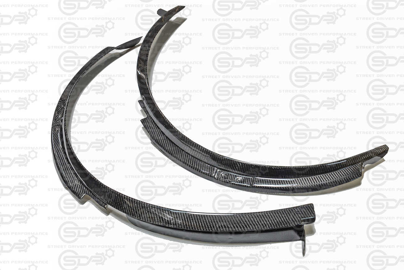 2014-2019 Corvette C7 Factory Style CARBON FIBER Front Wheel Trim Fender Flares